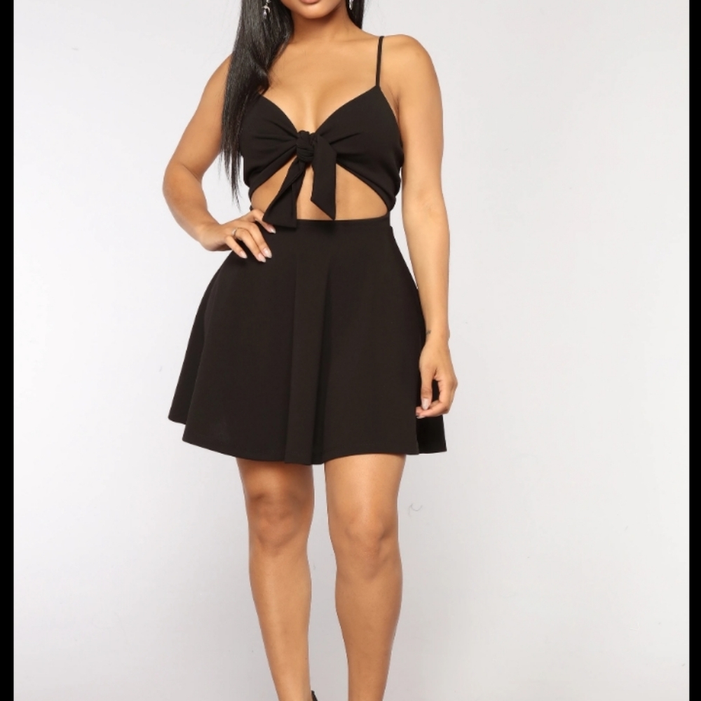 🆕️Ophelia Tie Front Dress Black S